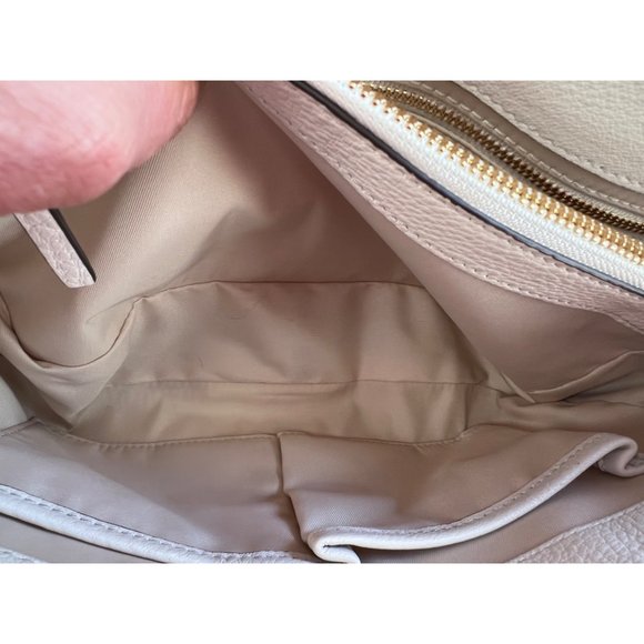 ♦️♦️AUTHENTIC TORY BURCH WHITE LEATHER CHELSA HANDBAG - Picture 10 of 14